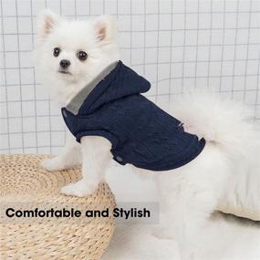 img 2 attached to 🧥 Winter Dog Clothes: Dog Sweater Hoodie, Small Dog Jacket with Hood - Warm Puppy Coat for Small Medium Dog Cat Boy Girl