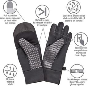 img 2 attached to 🧤 VIA Convertible Gloves for Kids by SKL Style