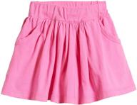 quality 100% cotton skort for girls: ideal for school, sports, running, tennis, golf - city threads logo