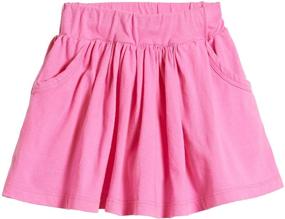 img 4 attached to Quality 100% Cotton Skort for Girls: Ideal for School, Sports, Running, Tennis, Golf - City Threads