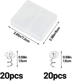 img 3 attached to 📌 LUNARM 40 PCS Clear Heads Twist Pins, Stylish Bedskirt Pins for Upholstery, Slipcovers, and Bedskirts Decoration - with Storage Box