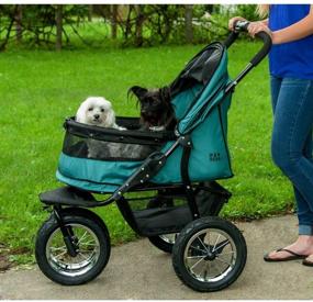 img 2 attached to 🐾 Effortless Mobility for Pets: Discover the Pet Gear NO-Zip Double Pet Stroller