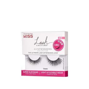 img 3 attached to 💋 KISS Lash Couture LuXtensions Collection False Eyelashes: Super Slim Band, Real Lash Extension Fibers, Reusable - Classic Style, Contact Lens Friendly - 1 Pair