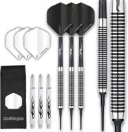 🎯 pegasus soft tip darts set - choice of 18g or 20g - stylish black and red dragon stems with sleek black flights логотип