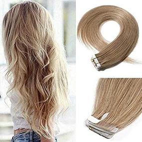 img 1 attached to Extensions Blonde Straight Seamless Invisible Hair Care