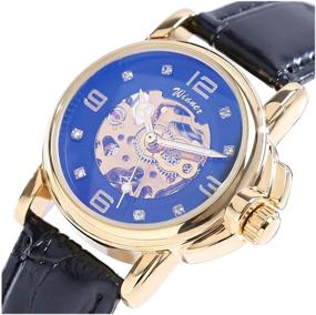 img 2 attached to Fashion Leather Waterproof Automatic Mechanical