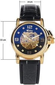 img 1 attached to Fashion Leather Waterproof Automatic Mechanical