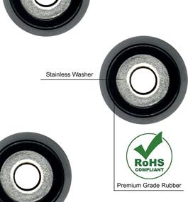 img 2 attached to 🔘 50 Pack of Small Round Rubber Feet with Screws - Ideal for Cutting Boards & Furniture