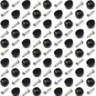 🔘 50 pack of small round rubber feet with screws - ideal for cutting boards & furniture logo