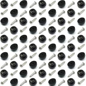 img 4 attached to 🔘 50 Pack of Small Round Rubber Feet with Screws - Ideal for Cutting Boards & Furniture