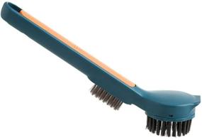 img 4 attached to 🧼 TINEMET Kitchen Brush for Efficient Dish, Pot, Pan, and Sink Cleaning - High-Quality Scrubbing Brush with Convenient Stand (1 piece)