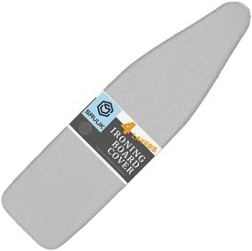 img 4 attached to 🔥 SAVUK Silver Ironing Board Cover - Extra Heavy Duty 15x54 inch Size with Silicone Coating, 4-Layered Thick Padding, Heat Reflective, Non-Stick, Scorch/Stain Resistant, Elastic Edge