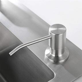 img 3 attached to 🧼 YardMonet Stainless Steel Soap Dispenser for Kitchen Sink - Brushed Nickel, 13 oz Bottle Capacity