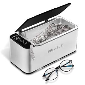 img 4 attached to 💎 Adjustable Portable Ultrasonic Cleaner with LED Display and Touch Panel for Jewelry, Eyeglasses, and Necklaces