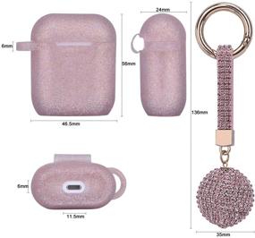 img 2 attached to Filoto Silicone Protective Keychain Glittery