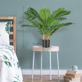 img 3 attached to 🌴 URtree Artificial Palm Tree with 12 Trunks - Fake Plant for Home Office Bedroom Décor - Indoor Outdoor Tropical Decor