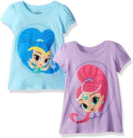 img 1 attached to Nickelodeon Toddler Shimmer Sleeve T Shirt Girls' Clothing in Tops, Tees & Blouses