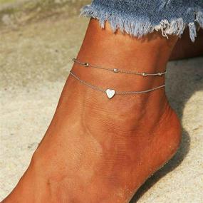 img 3 attached to Stylish Layered Anklet and Toe Ring Set: Adjustable Anklets and Toe Rings for Women and Girls