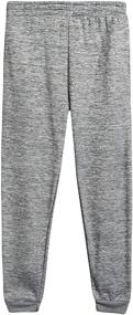 img 1 attached to 👦 Boys' Clothing: Quad Seven Charcoal Fleece Sweatpants