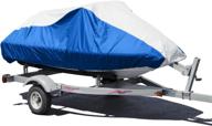 🔹 budge deluxe jet ski cover for jet skis ranging from 121 to 135 inches long, blue/gray (ba231213015) логотип