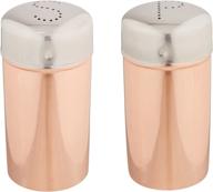 🧂 cook pro inc. copper salt and pepper shaker set: enhance flavor and style with copper elegance logo