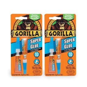 img 4 attached to 🦍 Strong and Convenient: Gorilla Super Glue Two.11oz Tubes 2 Pack