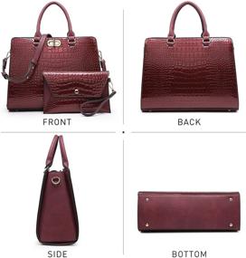 img 3 attached to Dasein Handbags Fashion Shoulder Matching Women's Handbags & Wallets and Satchels