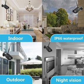img 3 attached to 📷 ISOTECT Newest Strong Version WiFi Wireless Security Camera System: Full HD 1080P Video, 8CH, 6pcs Black Outdoor/Indoor IP Cameras, Night Vision, Easy Remote View, 2TB HDD