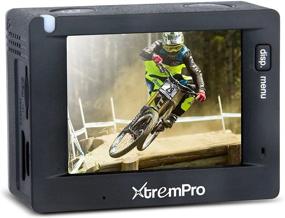 img 1 attached to 📷 XtremPro S2 Sports Action Camera: Waterproof Wifi Full HD 1080P DV Camcorder with 12MP Mini Digital Video, LCD HD Plane, 130° Wide Angle, 1200mAh Battery - Black