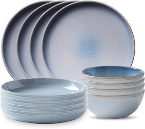 img 4 attached to 🍽️ Corelle Stoneware Dinnerware Reactive Service: Elevate Your Dining Experience