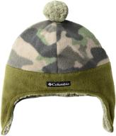 🧢 columbia boys frosty trail youth earflap beanie: keep your kid warm and stylish! logo