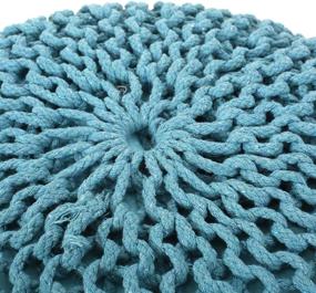 img 1 attached to 💦 Nahunta Aqua Pouf by Christopher Knight Home