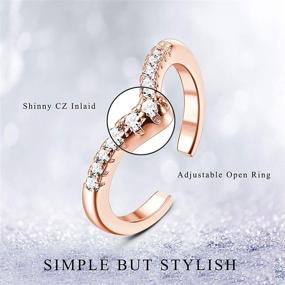 img 3 attached to 🌸 CASSIECA 9PCS Adjustable Hypoallergenic Toe Rings for Women: Flower & Arrow Tail Pinky Knuckle Rings - Stylish Summer Beach Foot Jewelry Set