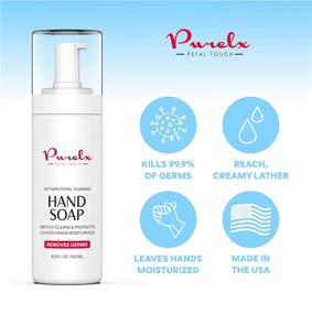 img 3 attached to 🧼 Purelx Anti Bacterial Hand Soap Liquid - Natural Moisturizing Antibacterial Cleansing Foam [2 x 4 Oz Bottles]: Stay Protected and Hydrated