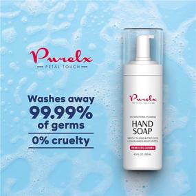 img 2 attached to 🧼 Purelx Anti Bacterial Hand Soap Liquid - Natural Moisturizing Antibacterial Cleansing Foam [2 x 4 Oz Bottles]: Stay Protected and Hydrated