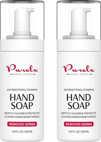 img 4 attached to 🧼 Purelx Anti Bacterial Hand Soap Liquid - Natural Moisturizing Antibacterial Cleansing Foam [2 x 4 Oz Bottles]: Stay Protected and Hydrated