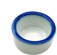 🦎 3-pack reptile terrarium micro water bowls for spiders - ceramic dish set logo