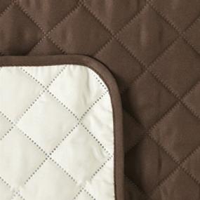 img 2 attached to 🪑 Quilted Furniture Protector Cover - Reversible (Chocolate/Tan) for Recliner - Collections Etc.