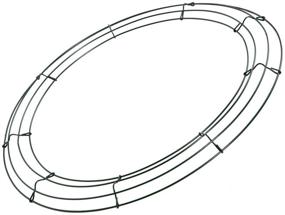 img 1 attached to 🔧 Black Wire Wreath Frame - Panacea 36008: Optimal Solution for All!