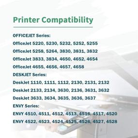 img 3 attached to 🖨️ ZIPRINT Восстановленные чернильные картриджи для HP 63XL - принтеры Officejet, Envy, Deskjet