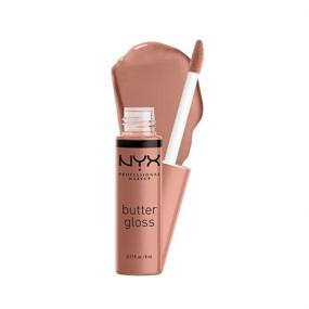 img 4 attached to NYX Professional Makeup Butter Gloss Madeleine: Luxurious Non-Sticky Lip Gloss in Mid-Tone Nude