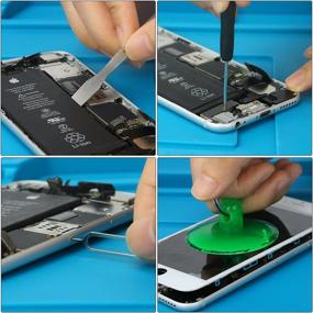 img 3 attached to Набор для ремонта и чистки iPhone – 14-в-1 набор инструментов для замены на модели iPhone X/4/4s/5/5s/6/6s/Plus/7/Plus/8/Plus.