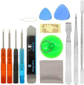 img 4 attached to iPhone Repair and Cleaning Kit – 14-in-1 Replacement Tool for iPhone X/4/4s/5/5s/6/6s/Plus/7/Plus/8/Plus