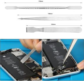 img 2 attached to Набор для ремонта и чистки iPhone – 14-в-1 набор инструментов для замены на модели iPhone X/4/4s/5/5s/6/6s/Plus/7/Plus/8/Plus.