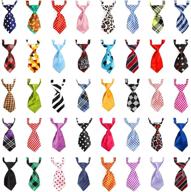 segarty 40pcs pack dog bow ties - bulk collar bows for puppies - adjustable bowties for small medium large dogs cat - grooming accessories - ideal for holidays logo