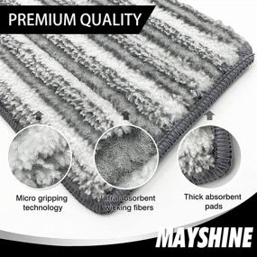 img 2 attached to Premium 18-Inch Microfiber Dust Mop with Stainless Steel Handle, 2 Washable Mop Pads + 2 Microfiber Pads, Ideal Cleaner for Hardwood, Laminate & Tile Surfaces