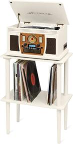 img 1 attached to Innovative Technology Record Stand Turntable White (VA-30-WHT)