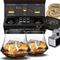 aroma-enhancing whiskey glassware set logo