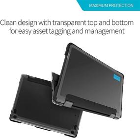 img 1 attached to 📚 SlimTech Case for Lenovo 300e Chromebook Gen2 (MediaTek) - Ideal for Students, Education, Kids, School - Slim, Lightweight Protection against Bumps and Scratches