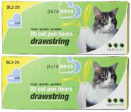 value-pack cat pan liners with large drawstring - 40 count (2 packs) logo